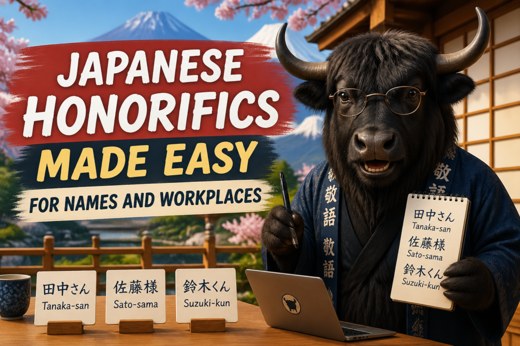 Japanese honorifics examples with names and labels