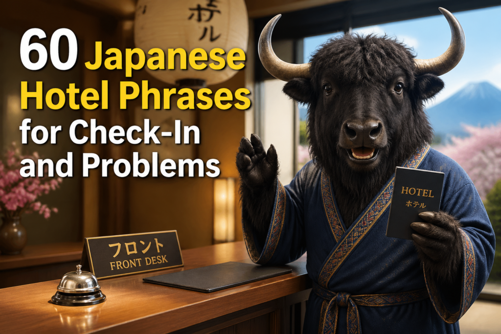 Japanese hotel phrase guide