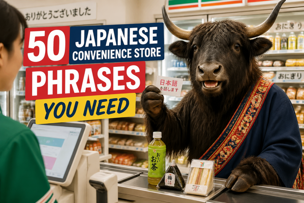 Japanese convenience store phrases
