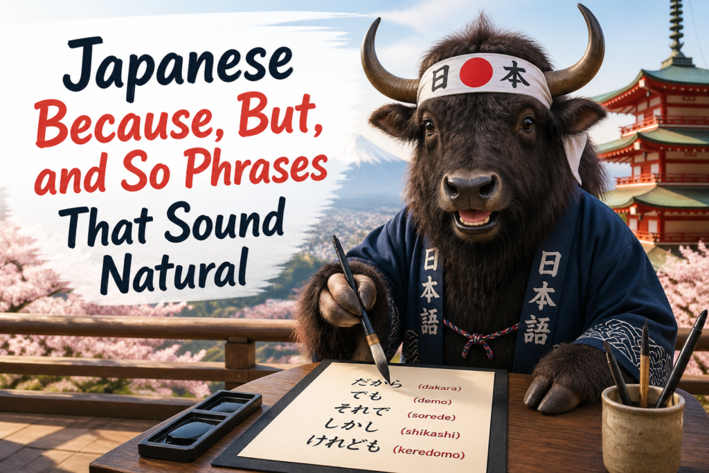 Japanese linking words and conjunctions worksheet