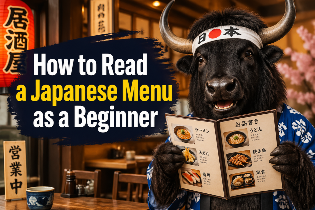 Japanese menu reading guide