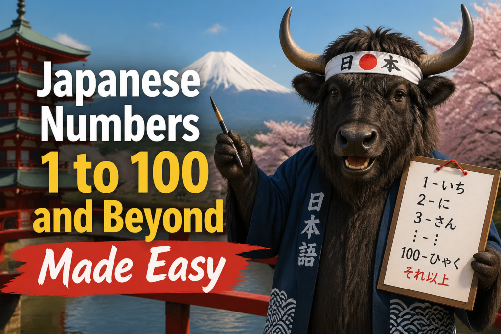Japanese numbers chart
