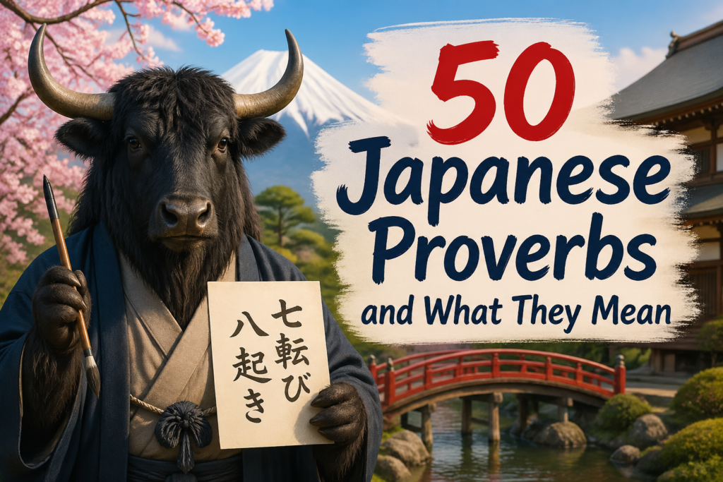 Japanese proverbs list with meanings