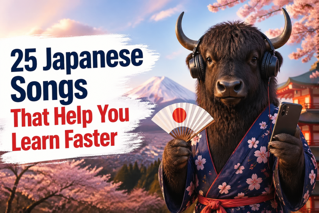 Japanese songs for language learners