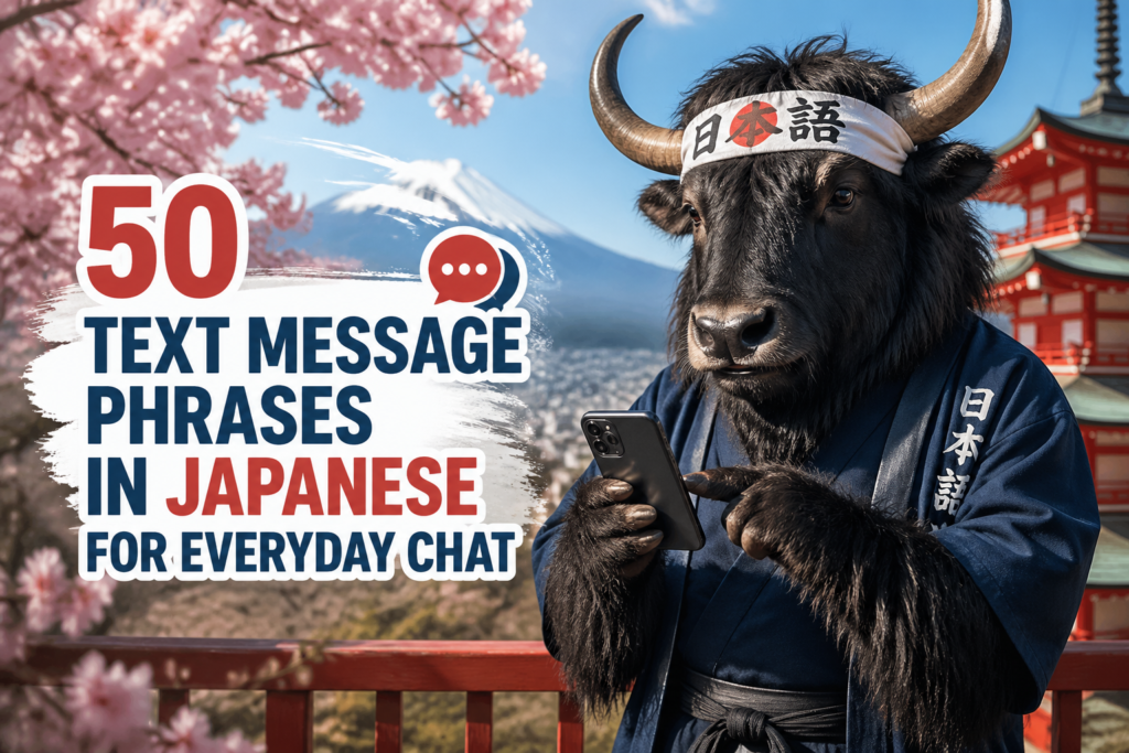 Japanese text message phrases