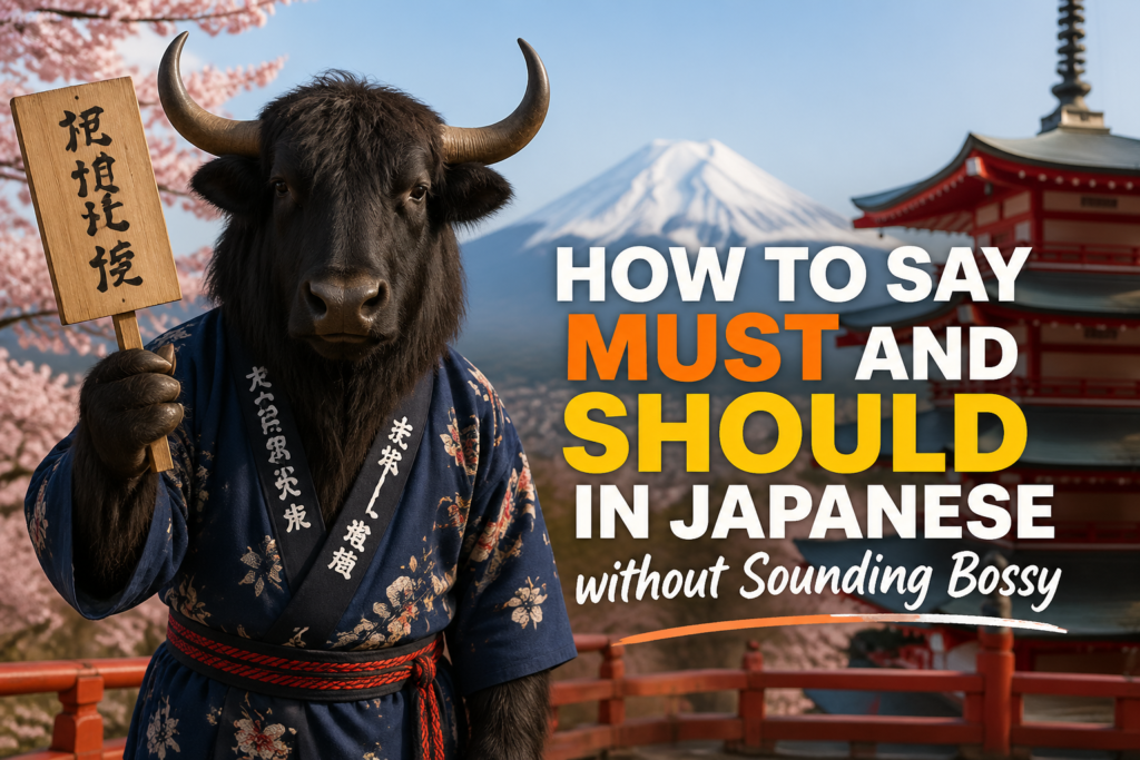 Japanese must and should expressions