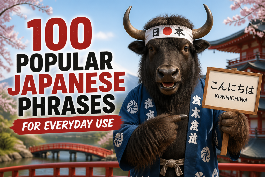 Popular Japanese phrases list