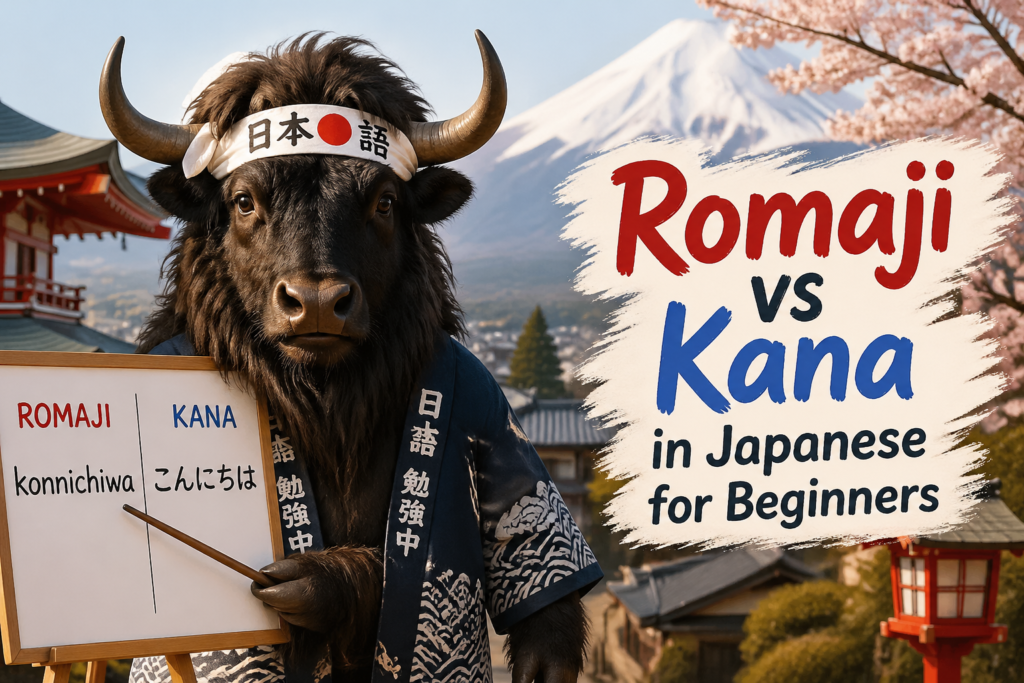 Japanese romaji and kana comparison chart