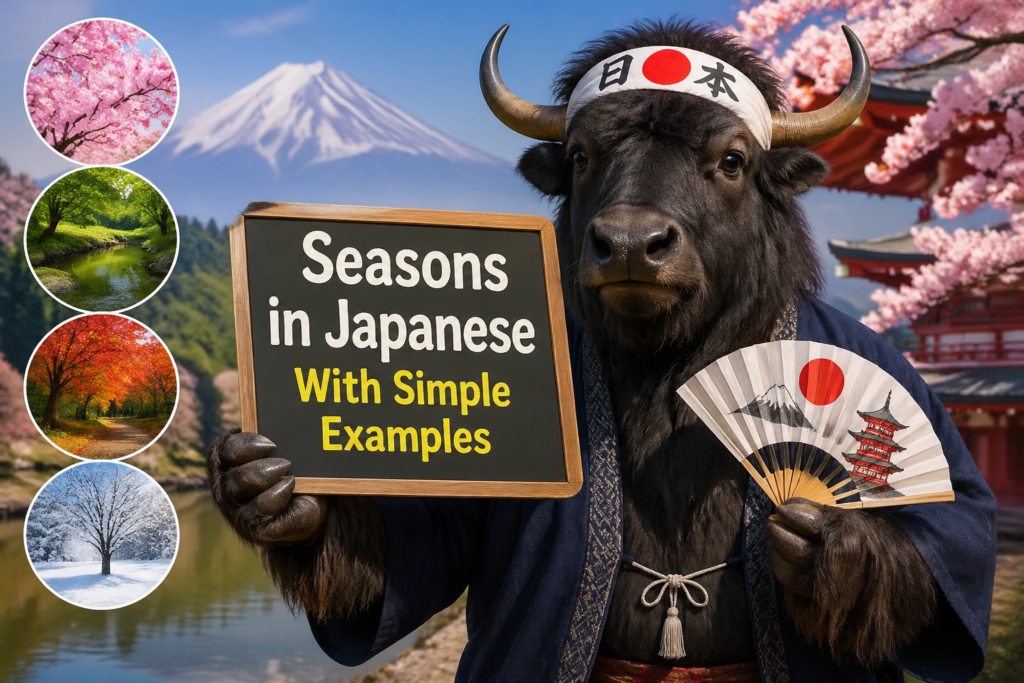 Japanese seasons vocabulary