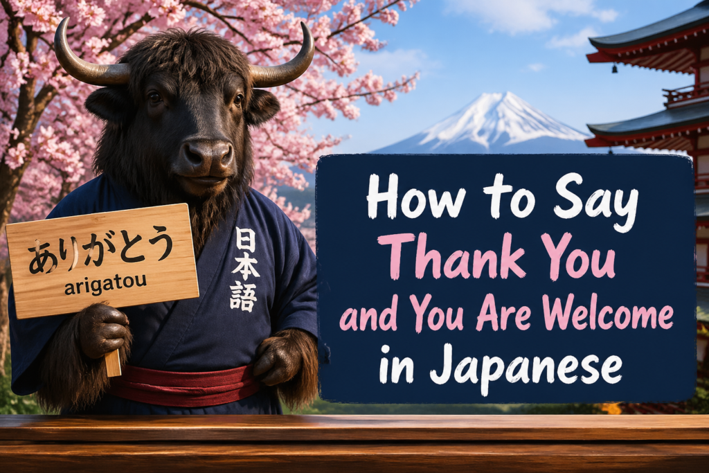 Japanese thank you phrases