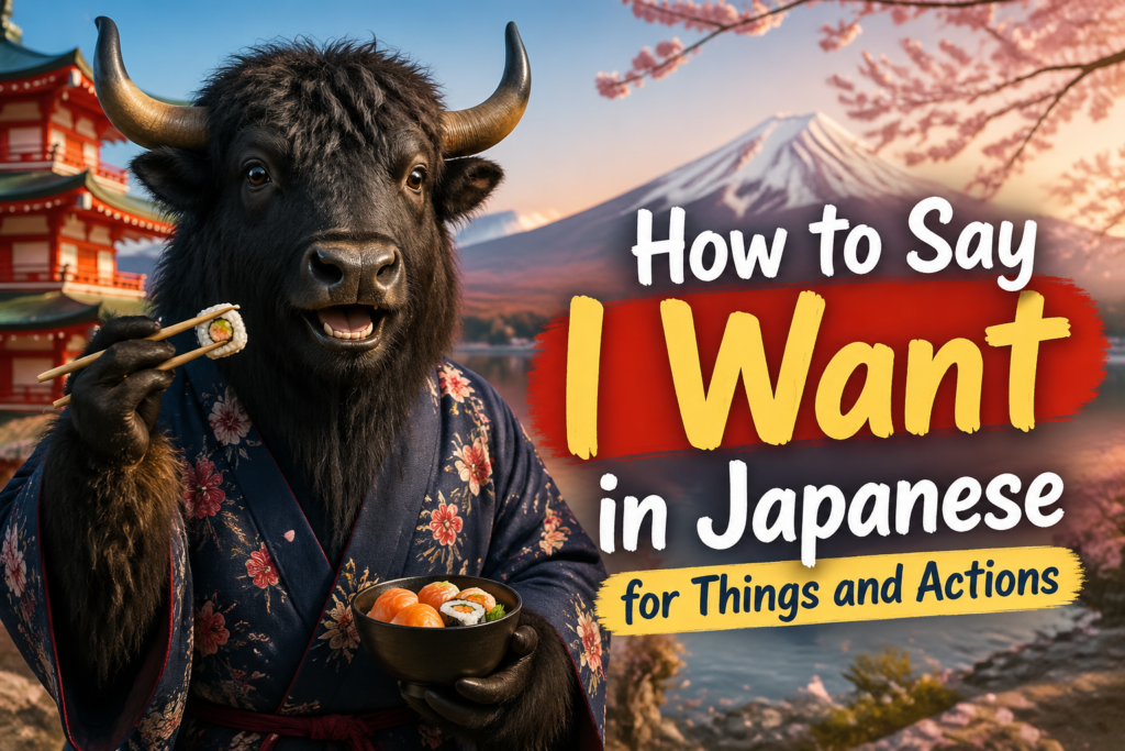 Japanese want and desire phrases