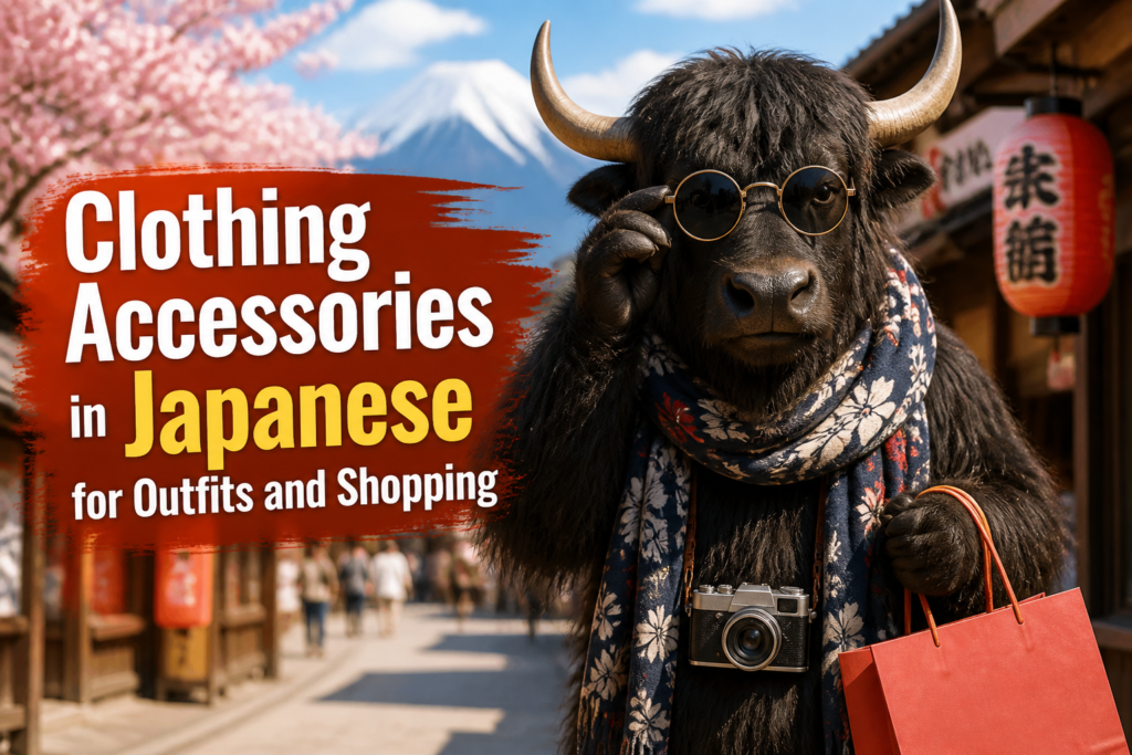 Japanese accessory vocabulary list