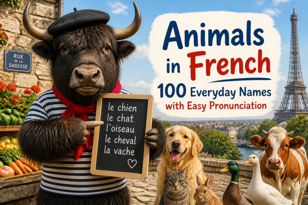 Animal names in French