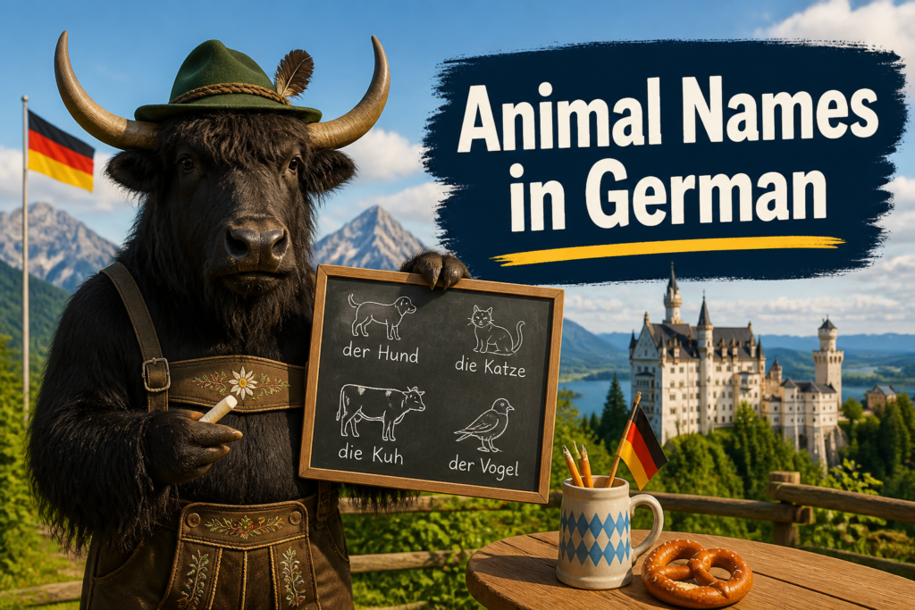 German animal names vocabulary