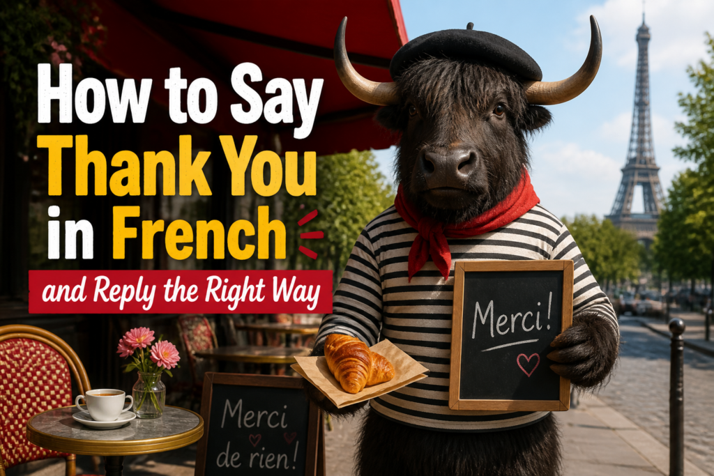 Thank you and youre welcome in French