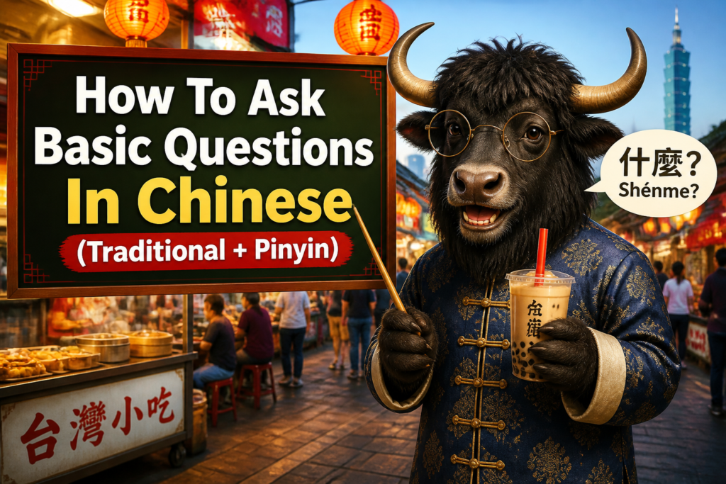How to ask basic questions in Traditional Chinese