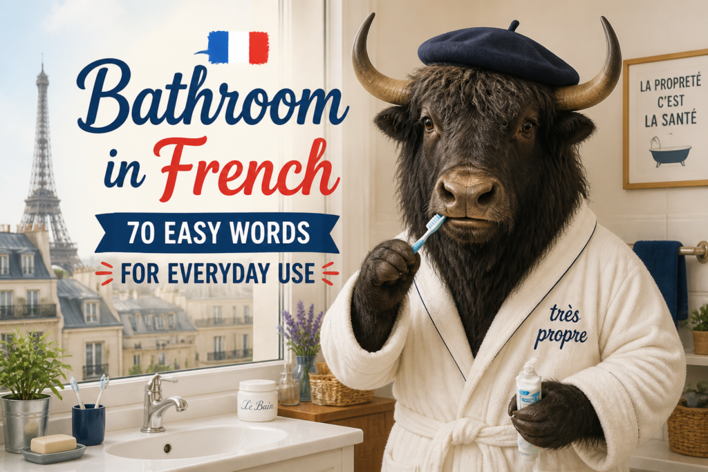 Bathroom vocabulary in French