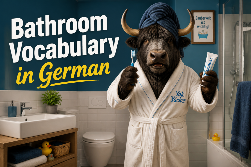 German bathroom vocabulary words