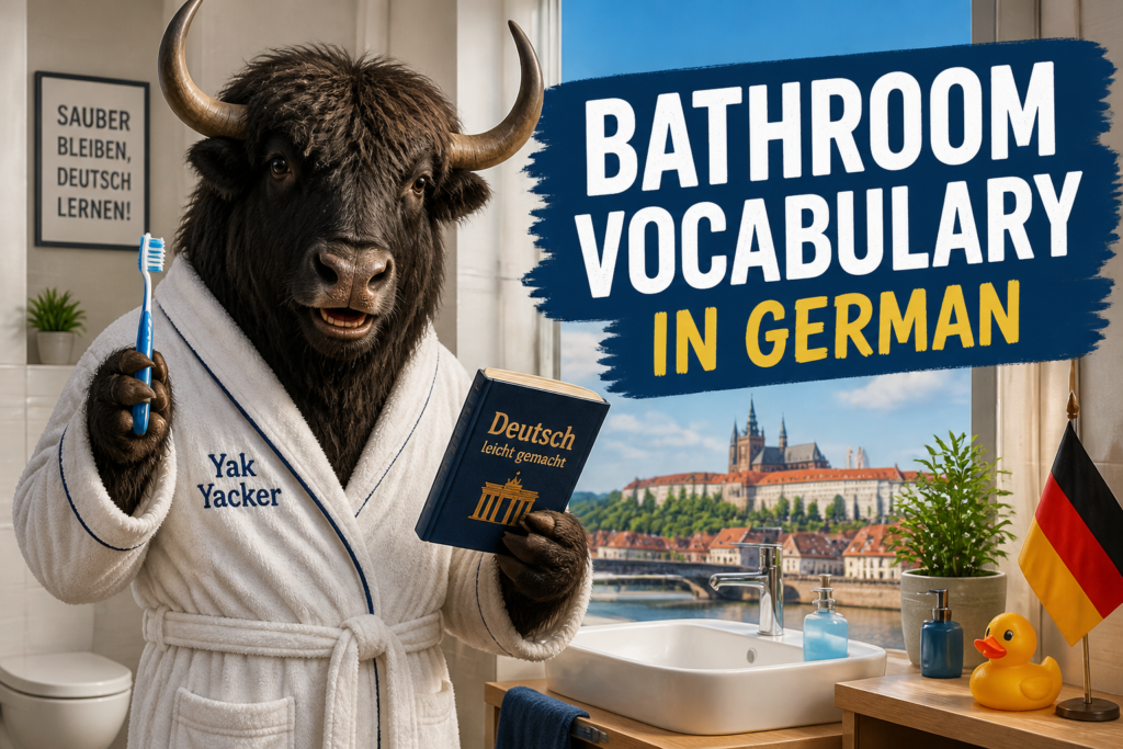 German bathroom vocabulary list