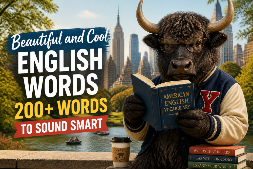 Beautiful and cool English words