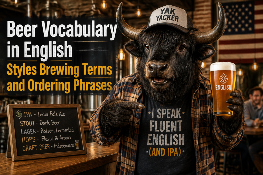 Beer vocabulary in English