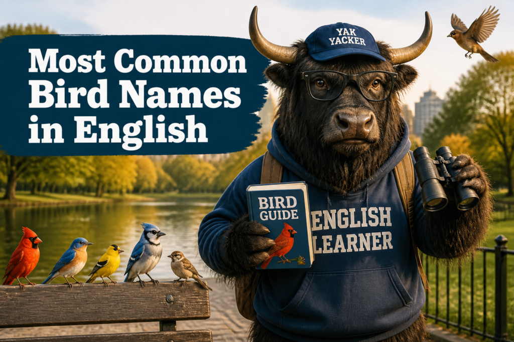 Common bird names in English