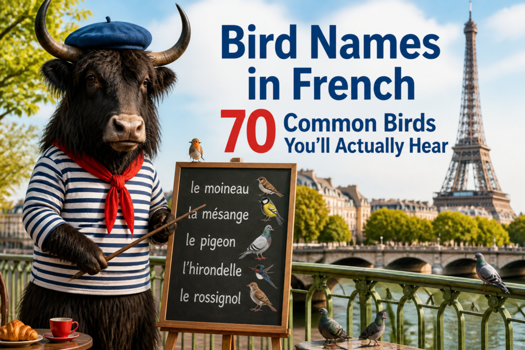 Bird names in French