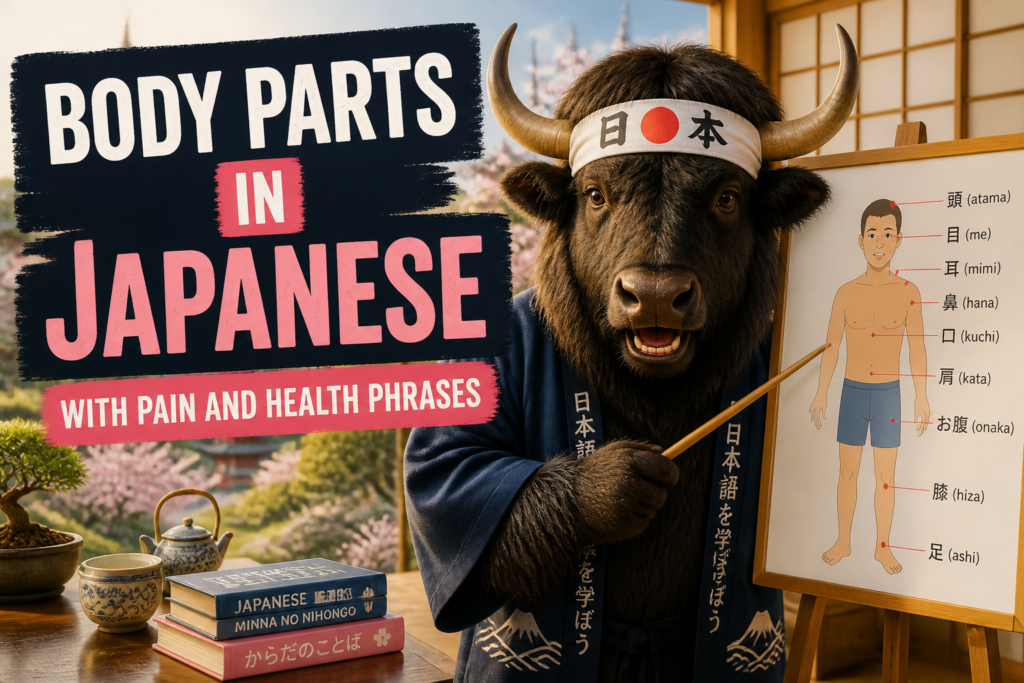 Japanese body parts chart