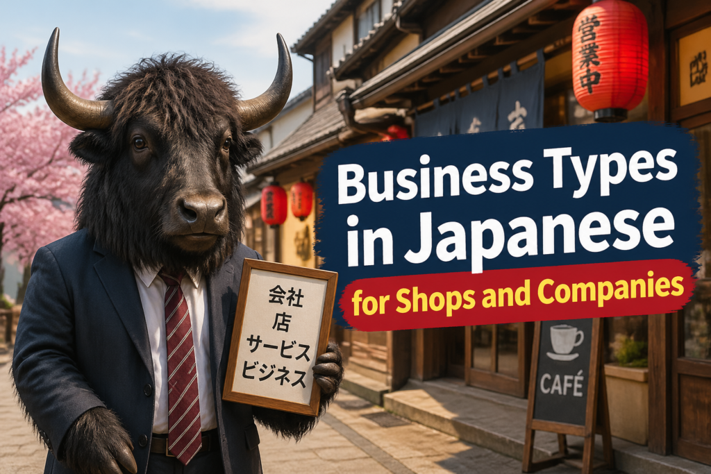 Japanese business type vocabulary