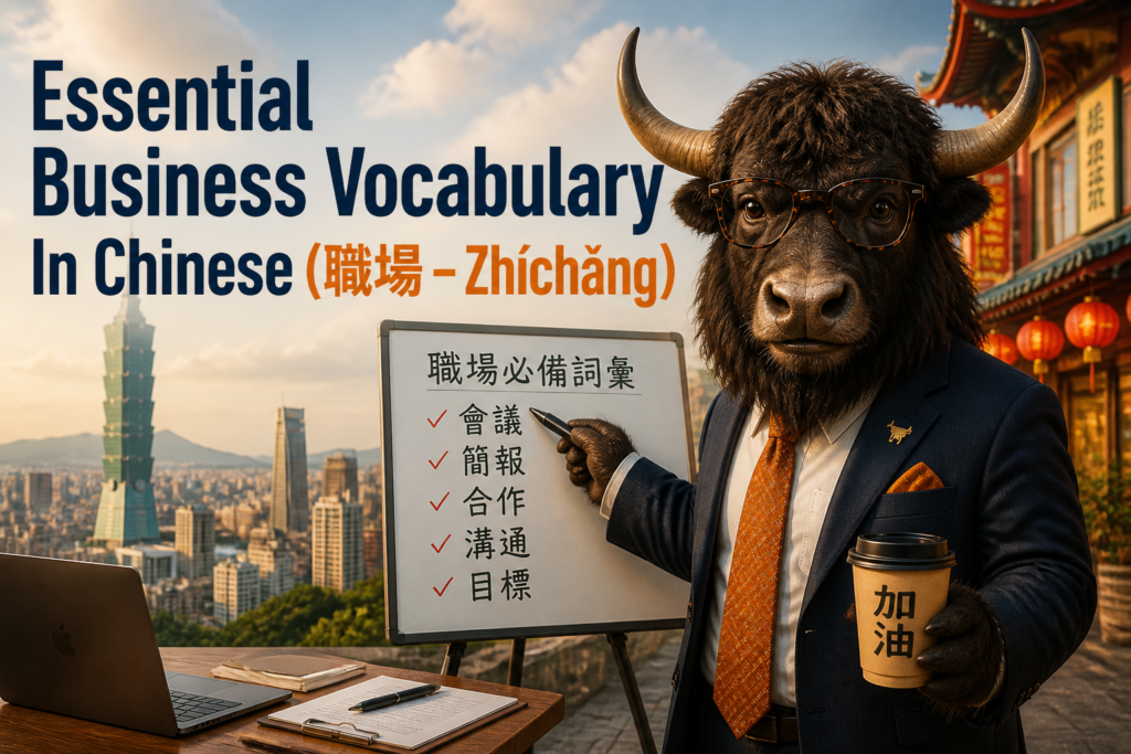 Business vocabulary in Traditional Chinese for work
