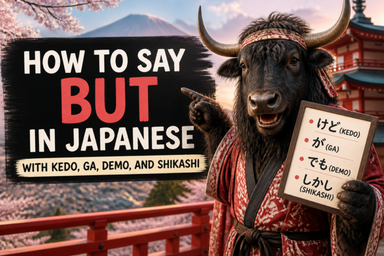 How to Say But in Japanese with Kedo, Ga, Demo, and Shikashi