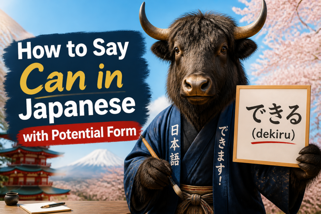 Japanese potential form examples