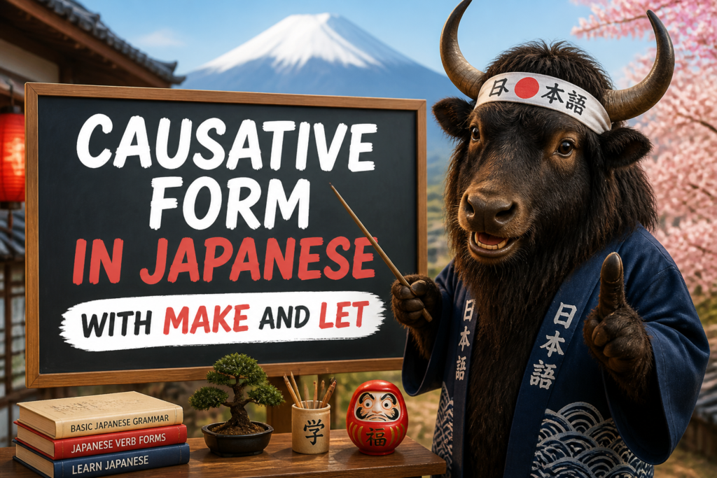 Japanese causative form chart