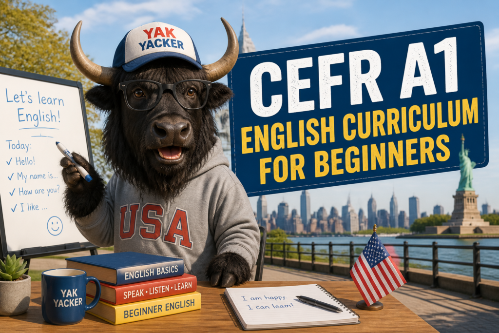 CEFR A1 English curriculum plan