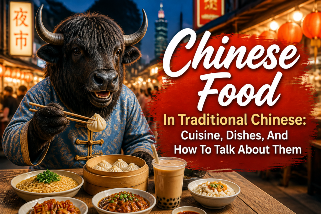 Chinese food vocabulary in Traditional Chinese