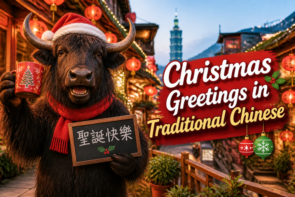 Christmas greetings in Traditional Chinese
