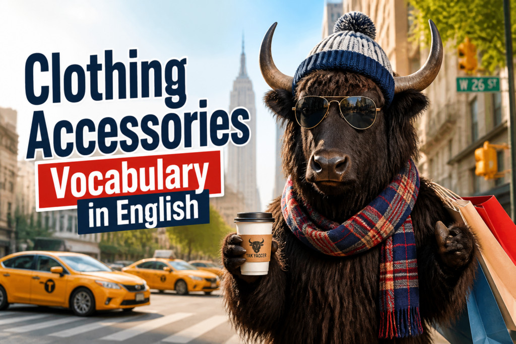 Clothing accessories vocabulary in English