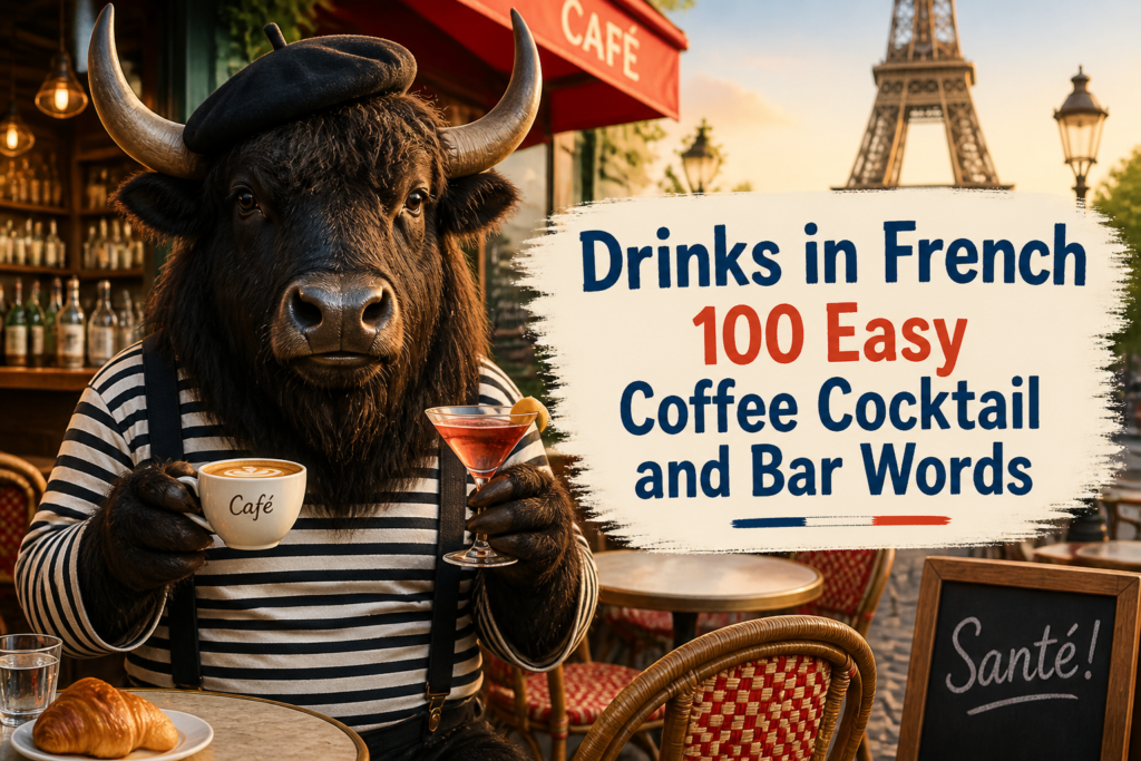 French drinks vocabulary