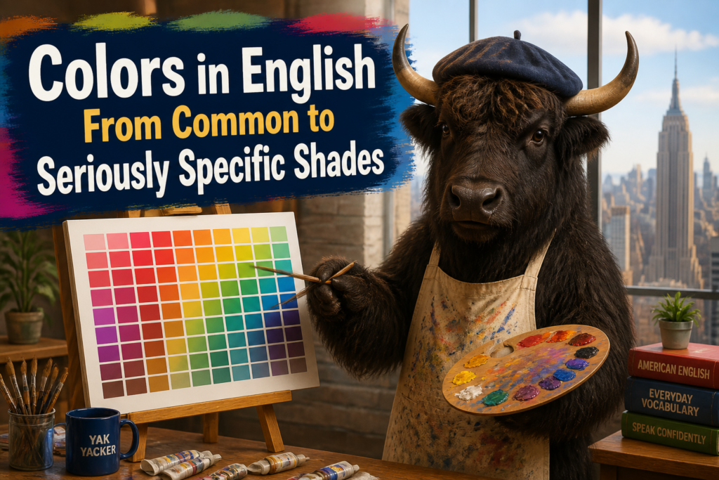 Colors in English chart