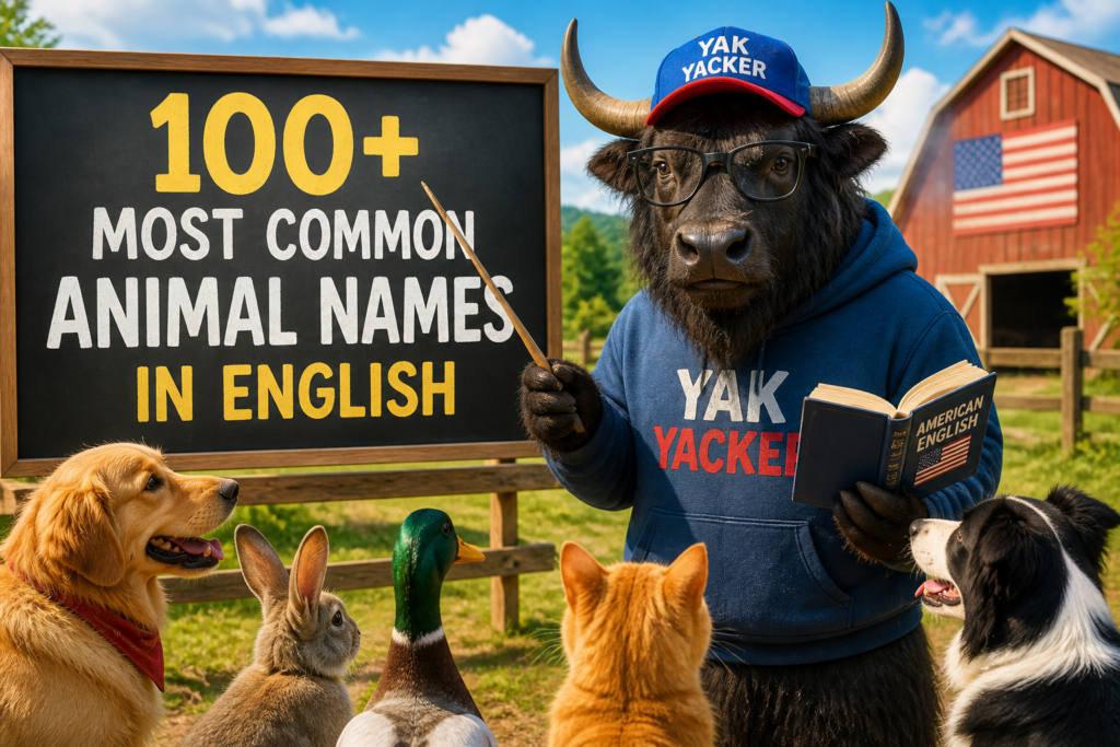 Common animal names in English