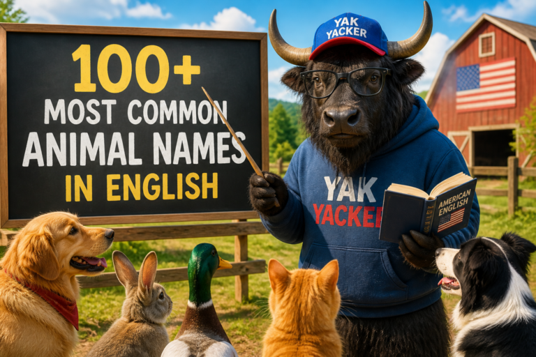 100+ Most Common Animal Names in English