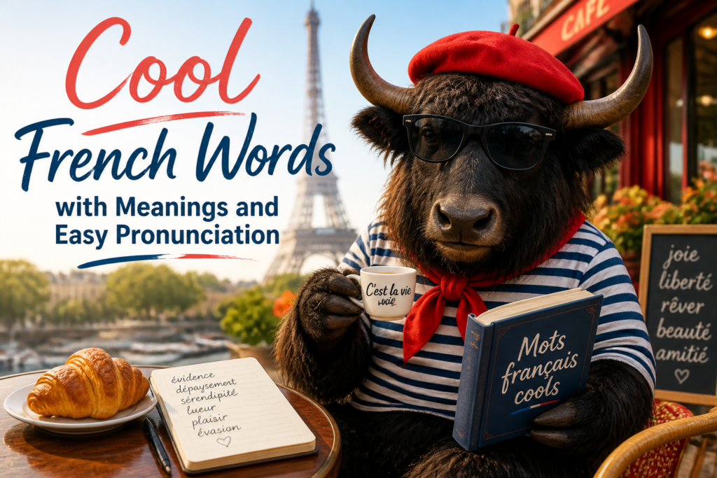 Cool French words list