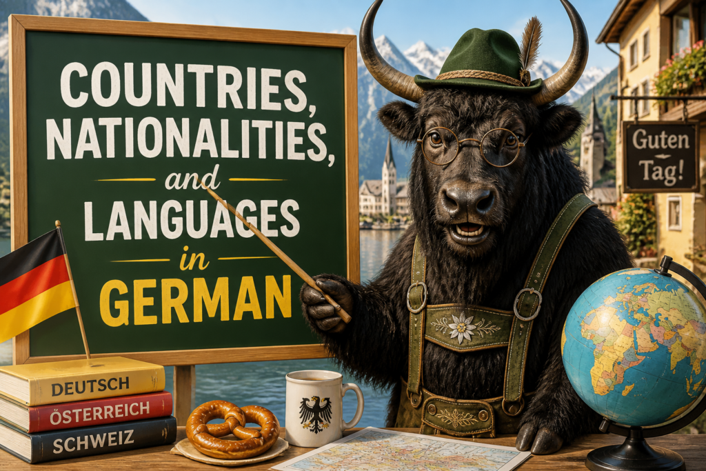 German vocabulary for countries and nationalities