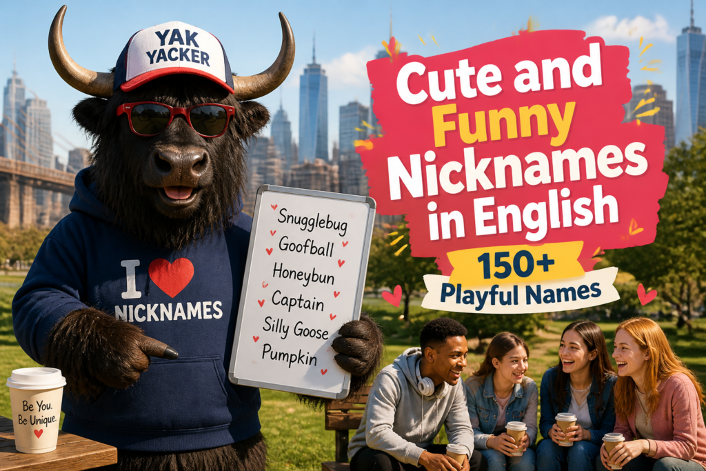 Cute and funny nicknames in English