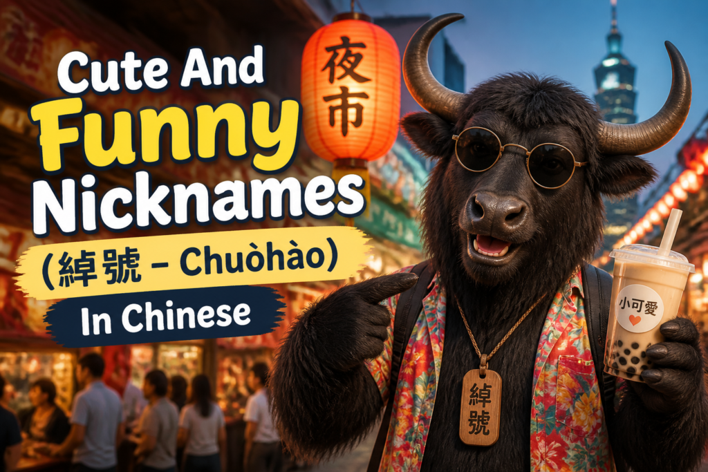 Cute and funny nicknames in Traditional Chinese