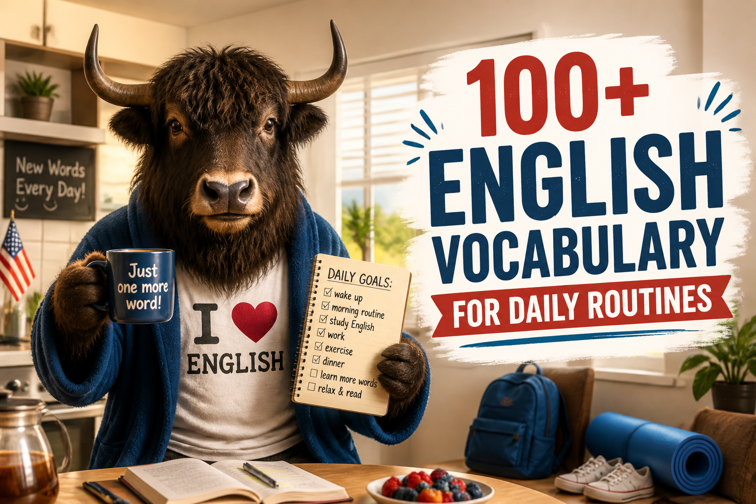 100+ English Vocabulary for Daily Routines