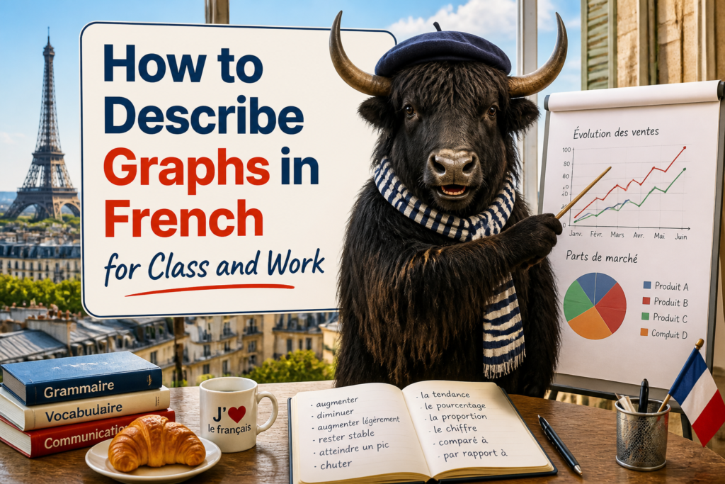 Describing graphs and charts in French