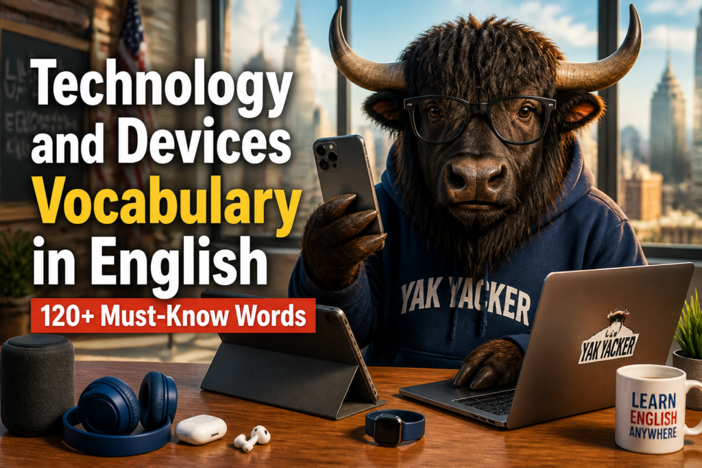 Technology and devices vocabulary in English