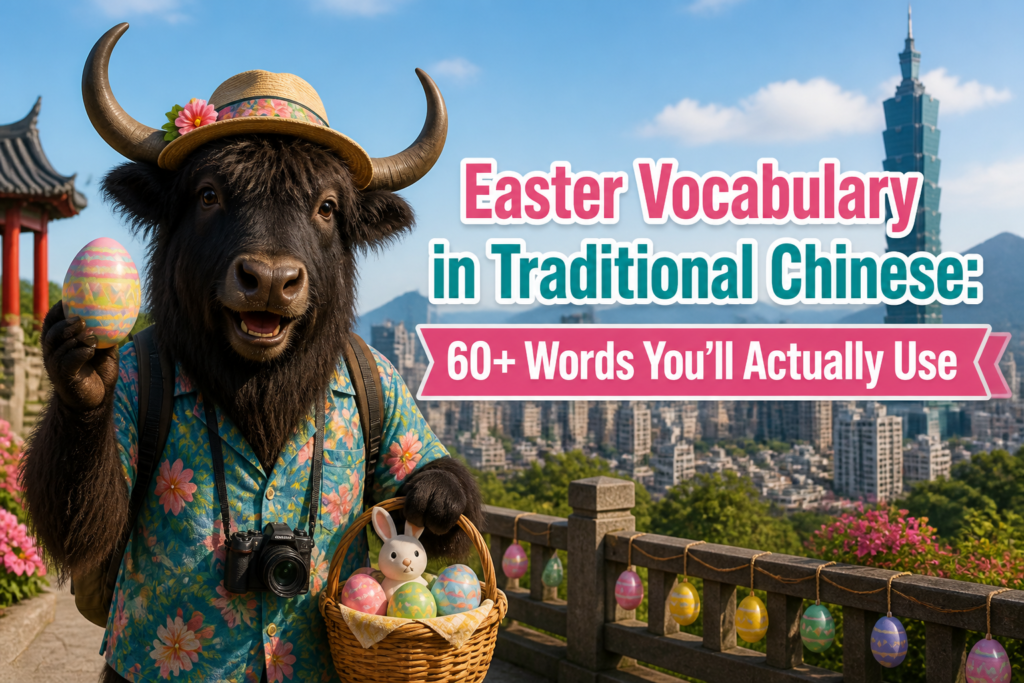 Easter vocabulary in Traditional Chinese for learners