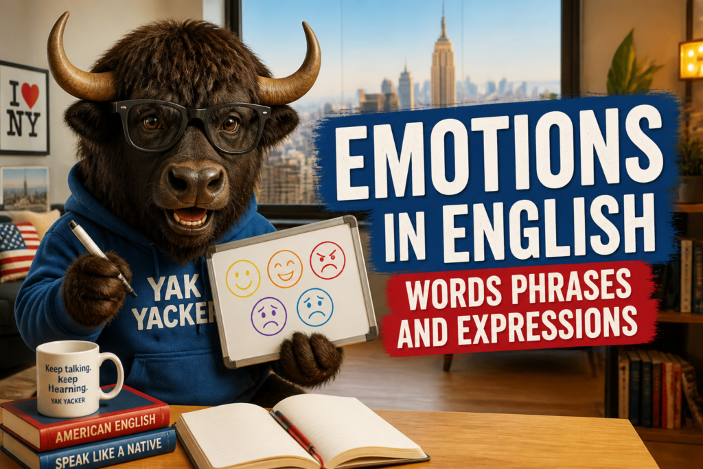 Emotions vocabulary in English